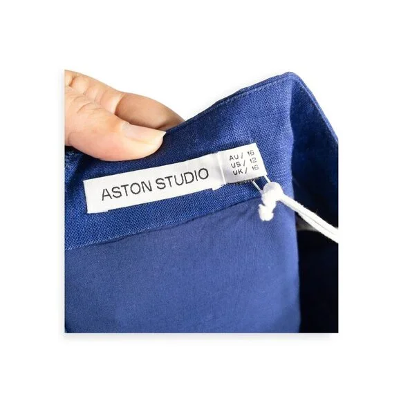 Anthropologie Linen Butterfly Print Skirt SZ 12 Boho Coquette Charm - Picture 6 of 10